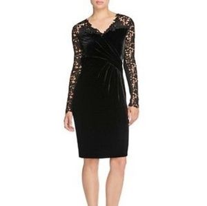 Elie Tahari Women's Blakely Velvet & Lace Dress